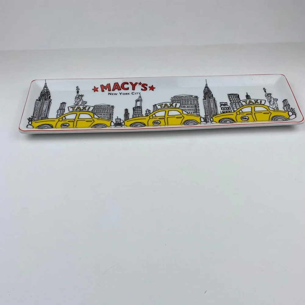 Rare Macy’s New York City yellow taxi serving tray
